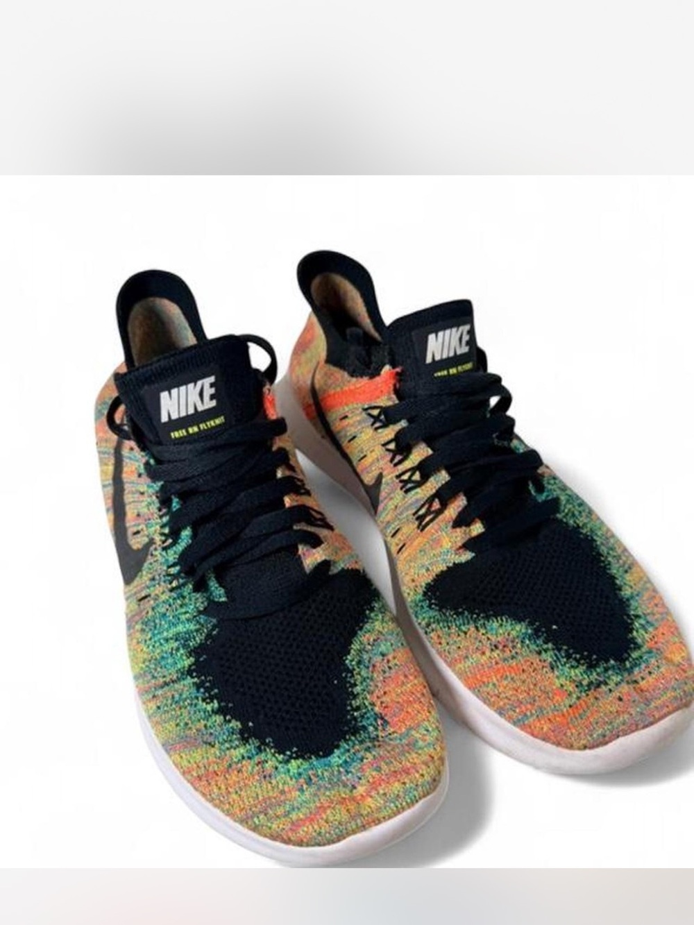 Nike Black Multicolor Flyknit Sneakers